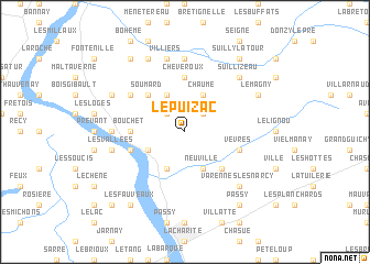 map of Le Puizac