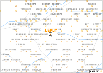 map of Le Puy