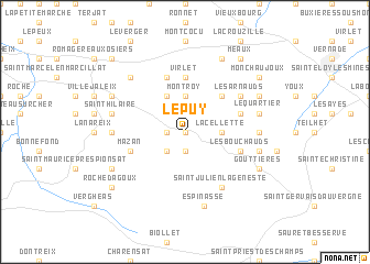 map of Le Puy