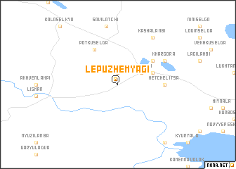 map of Lepuzhemyagi