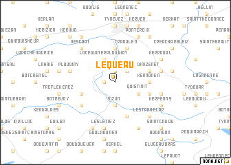 map of Le Quéau