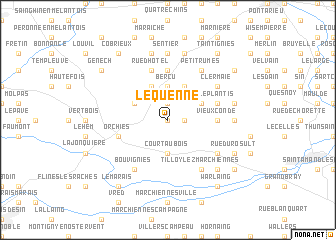 map of Le Quenne