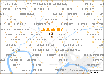 map of Le Quesnay