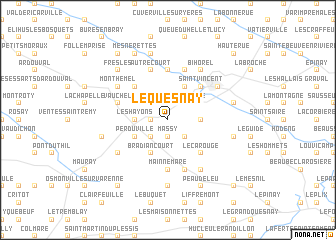 map of Le Quesnay