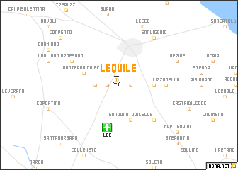 map of Lequile