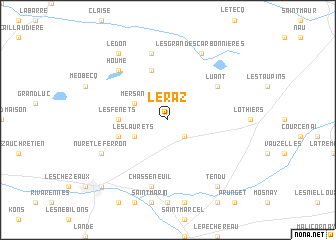 map of Le Raz