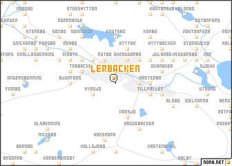 map of Lerbäcken