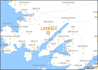 map of Lerbäck