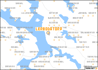 map of Lerbodatorp