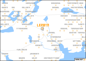 map of Lerbyn