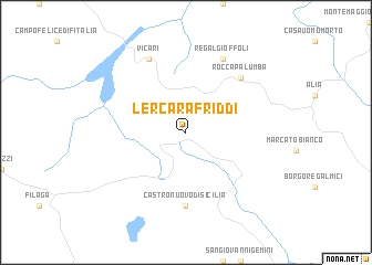 map of Lercara Friddi