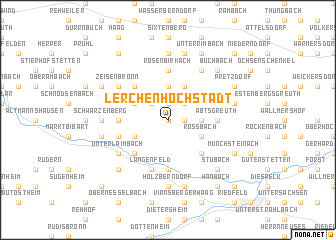 map of Lerchenhöchstadt