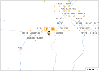 map of Lercoul