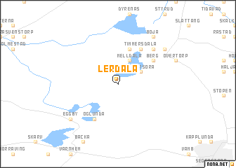 map of Lerdala