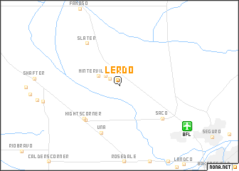 map of Lerdo