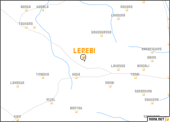 map of Lérébi