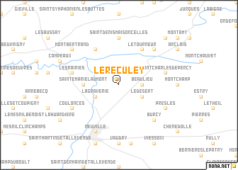 map of Le Reculey