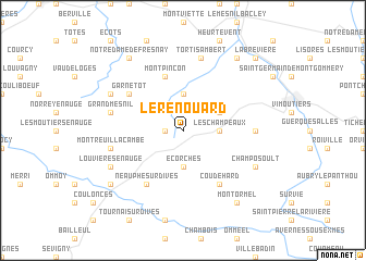 map of Le Renouard