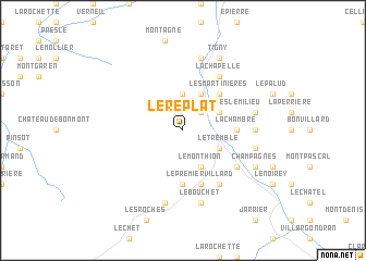 map of Le Replat