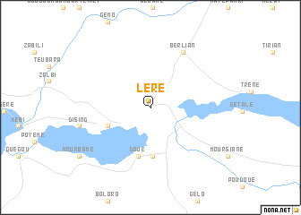 map of Léré