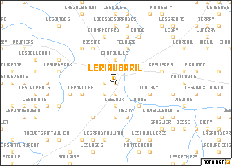 map of Le Riau-Baril