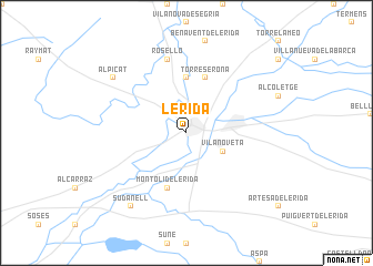 map of Lérida