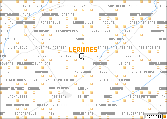 map of Lerinnes