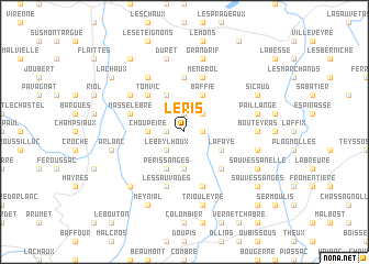 map of Le Ris