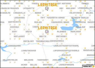 map of LʼErmitage