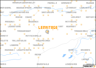 map of LʼErmitage