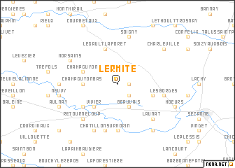map of LʼErmite