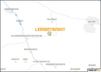 map of Lermontovskiy