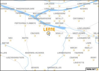 map of Lerné