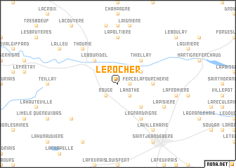 map of Le Rocher