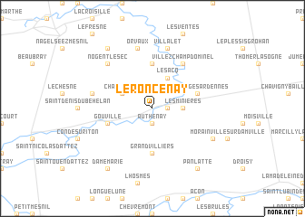 map of Le Roncenay