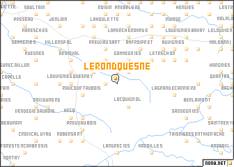 map of Le Rond Quesne