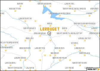 map of Le Rouget