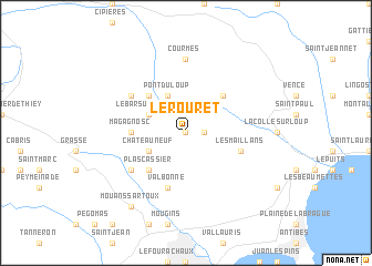 map of Le Rouret