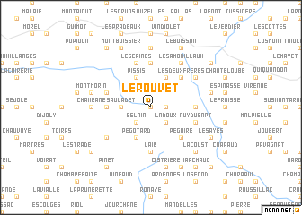 map of Le Rouvet
