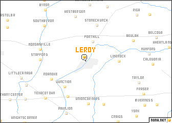 map of Le Roy