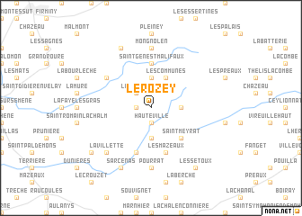 map of Le Rozey