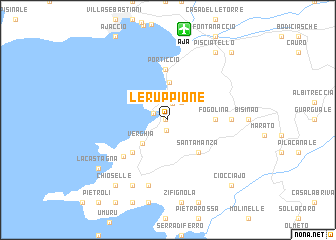 map of Le Ruppione
