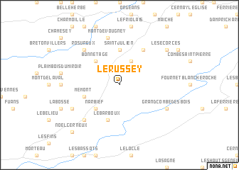 map of Le Russey