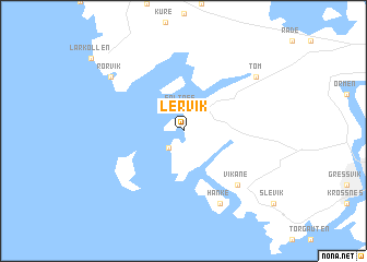 map of Lervik