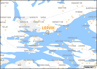 map of Lervik