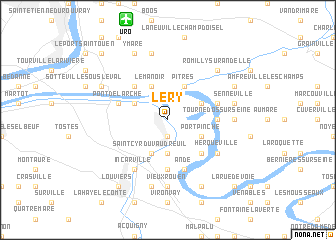 map of Léry