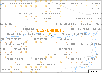 map of Les Abannets