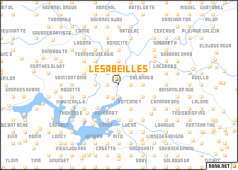 map of Les Abeilles