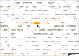 map of Les Abrounis