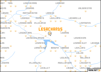 map of Les Achards